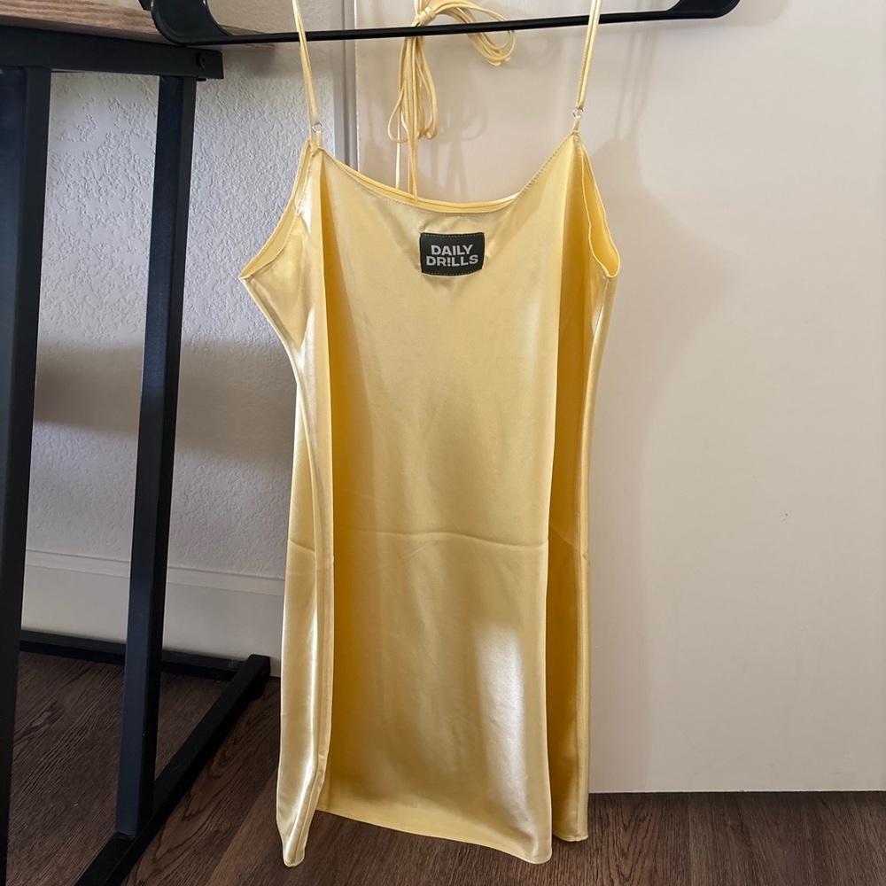 Daily Drills Slip Dress in Butter